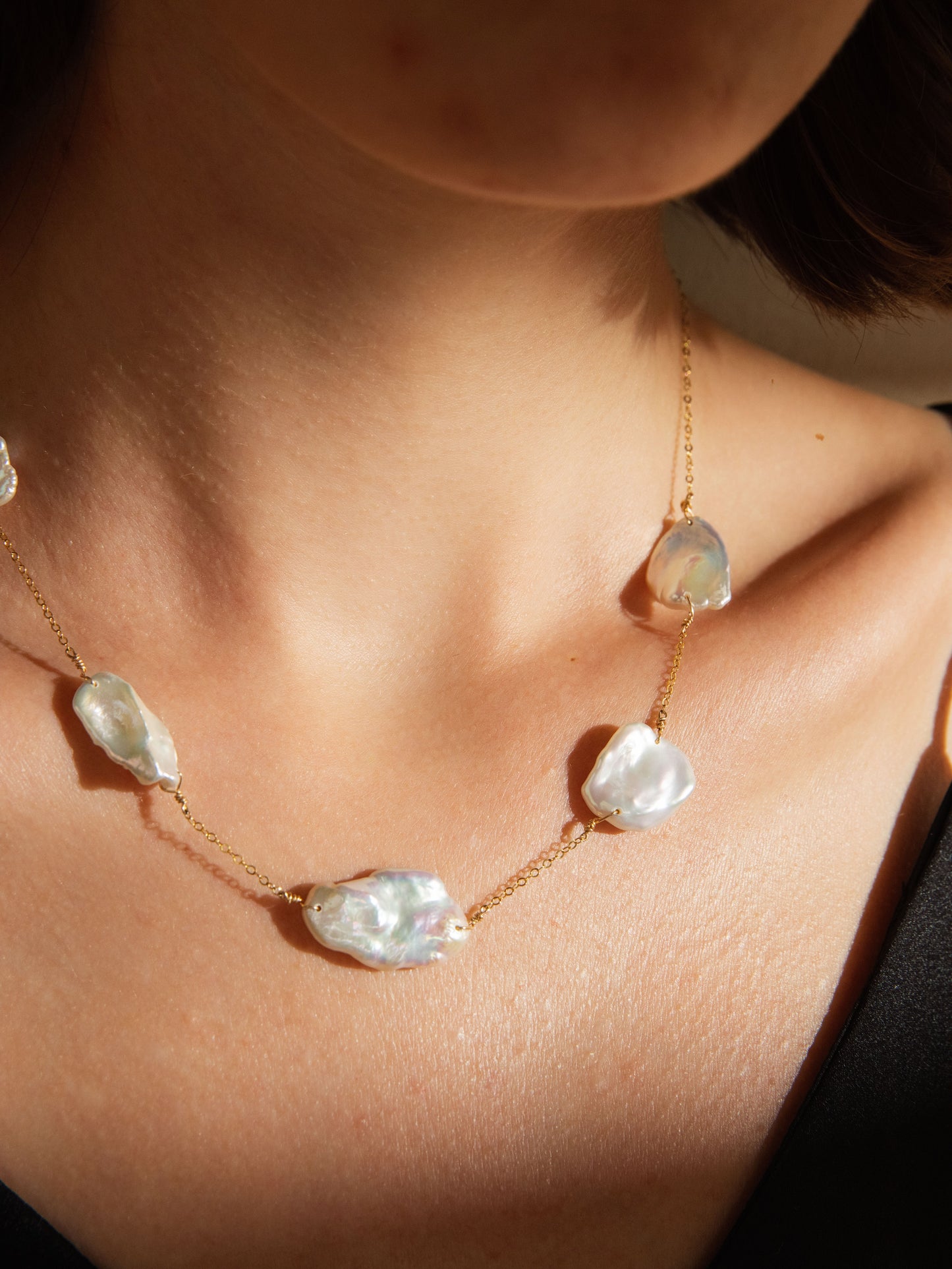 Irregular Baroque Pearl Necklace